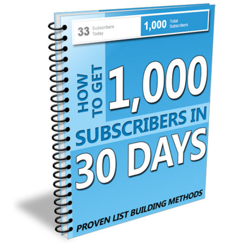 Product picture Get 1000 Subscribers In 30 Days - eBook with MRR