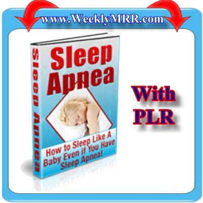 Product picture Sleep Apnea eBook with PLR 